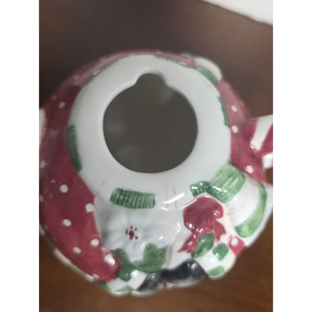 Vintage Burton‎ FIB Christmas Snowman Teapot